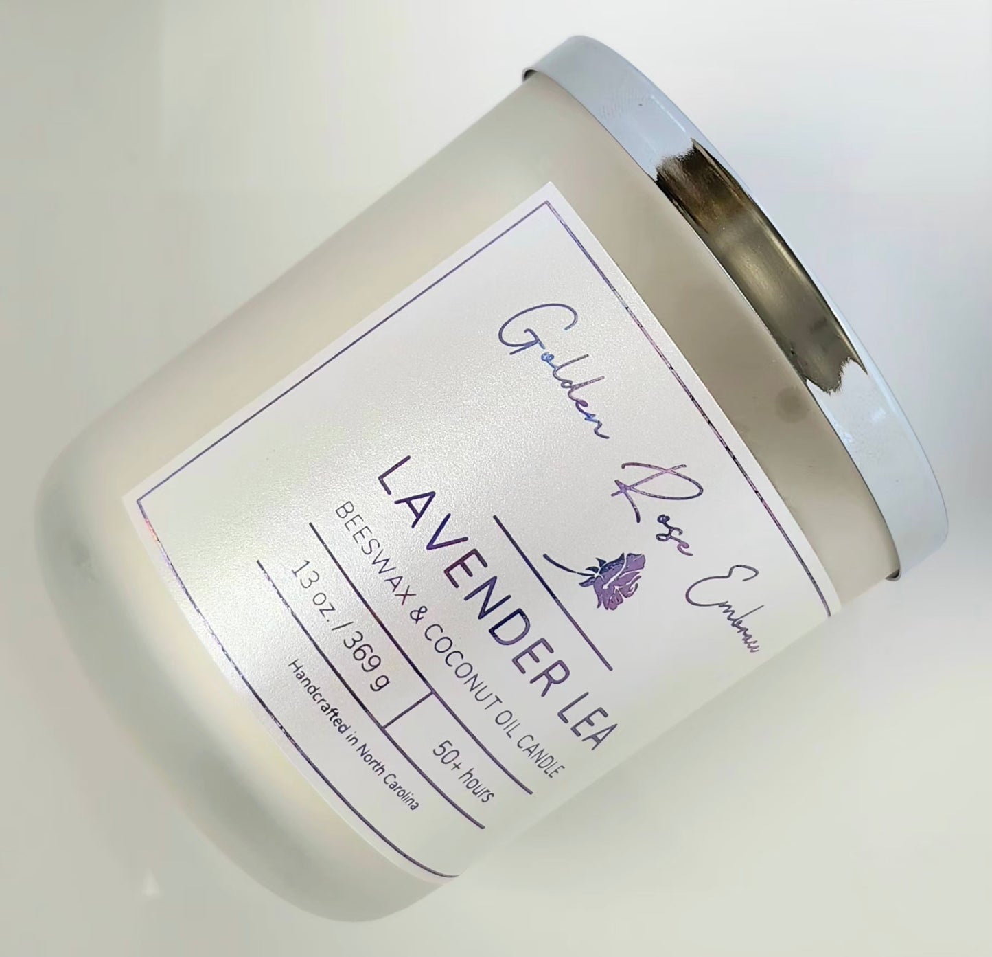 Beeswax candle - Lavender Lea 13oz