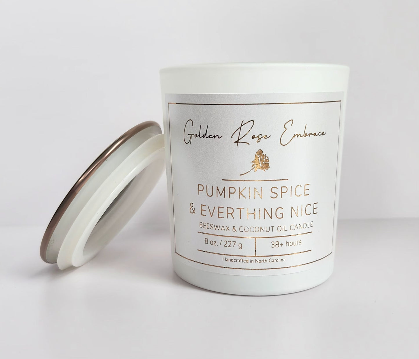 Pumpkin Spice & Everything Nice Beeswax Candle 8oz
