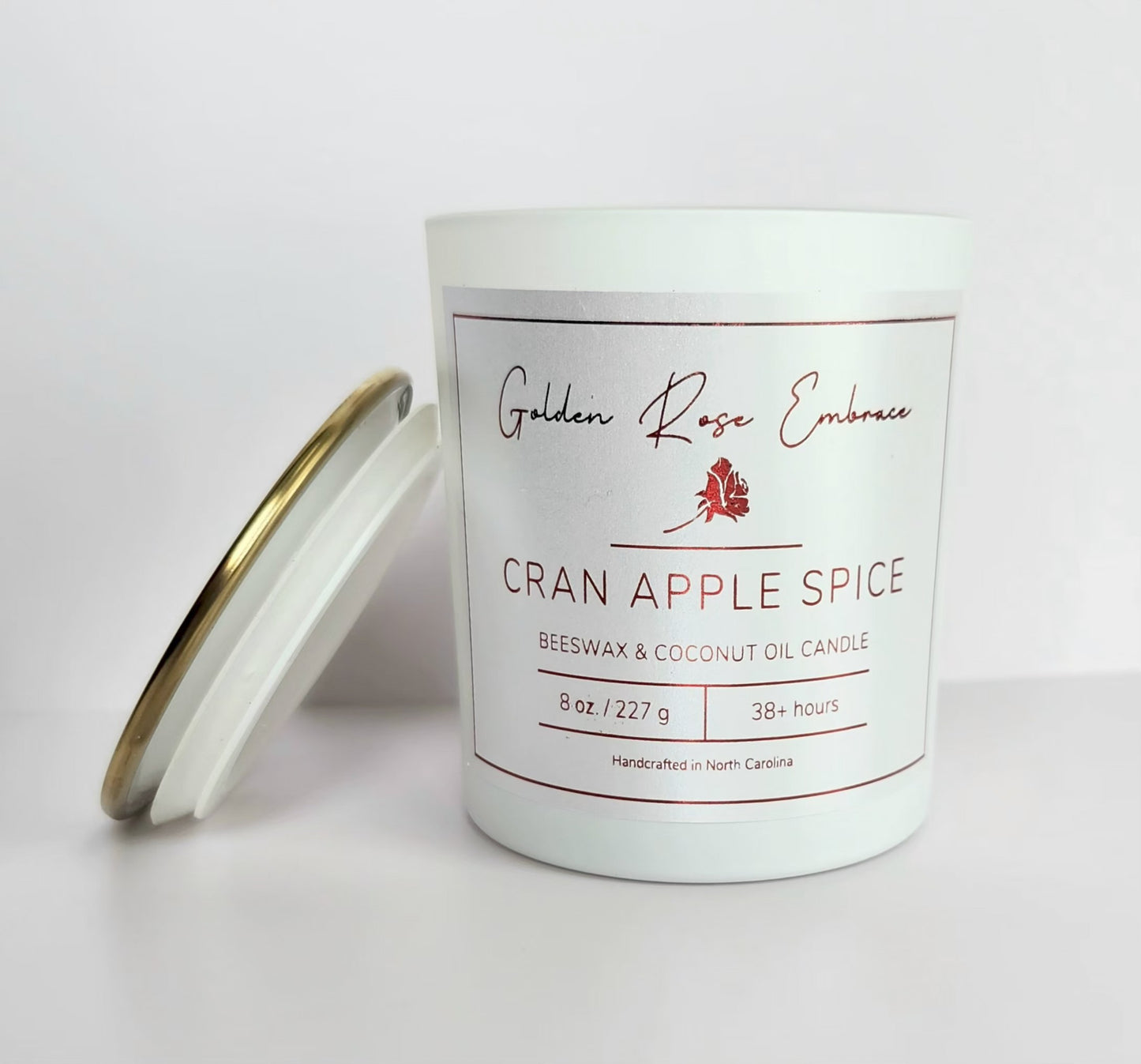 Cran Apple Spice Beeswax Candle 8oz