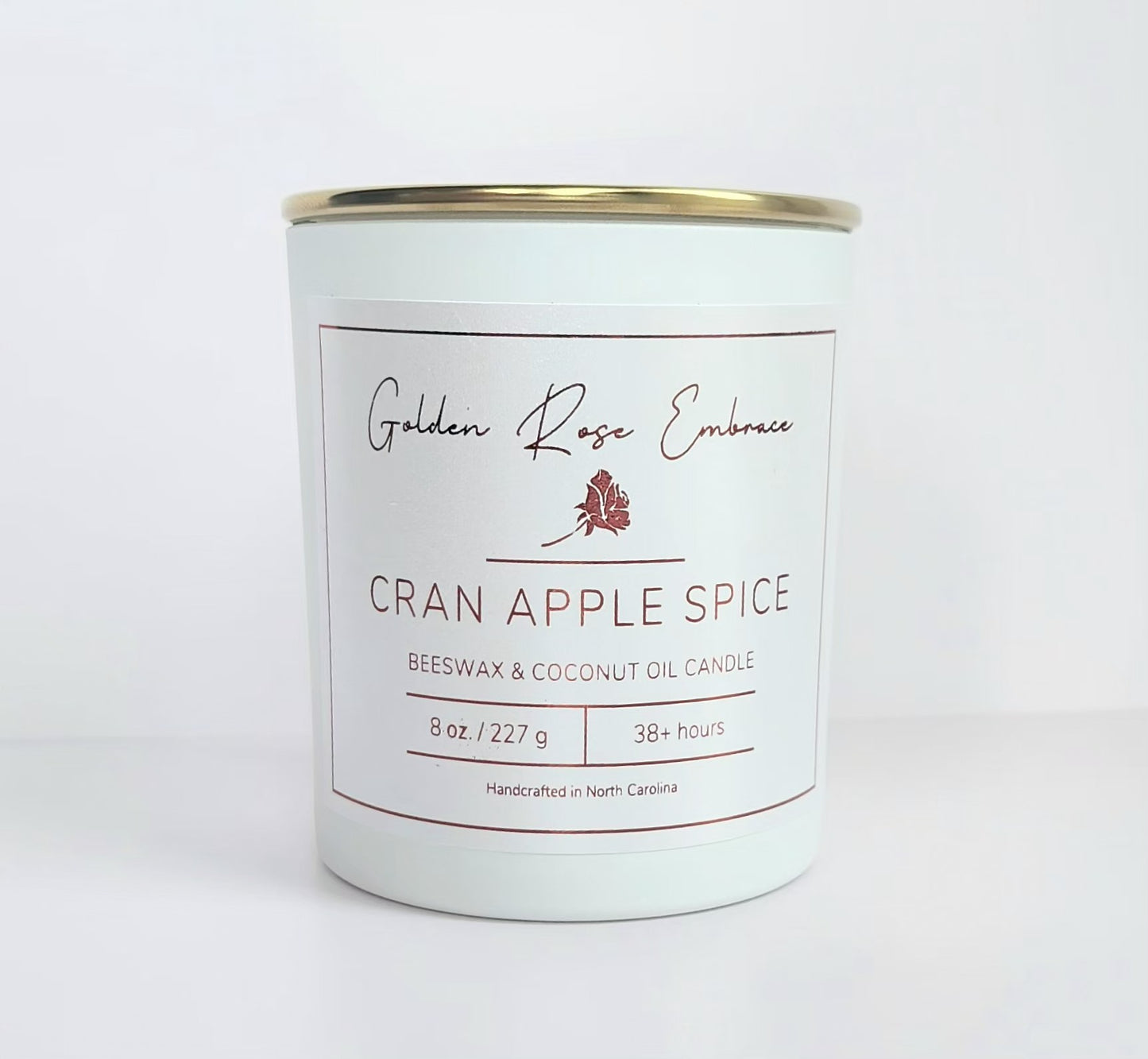 Cran Apple Spice Beeswax Candle 8oz