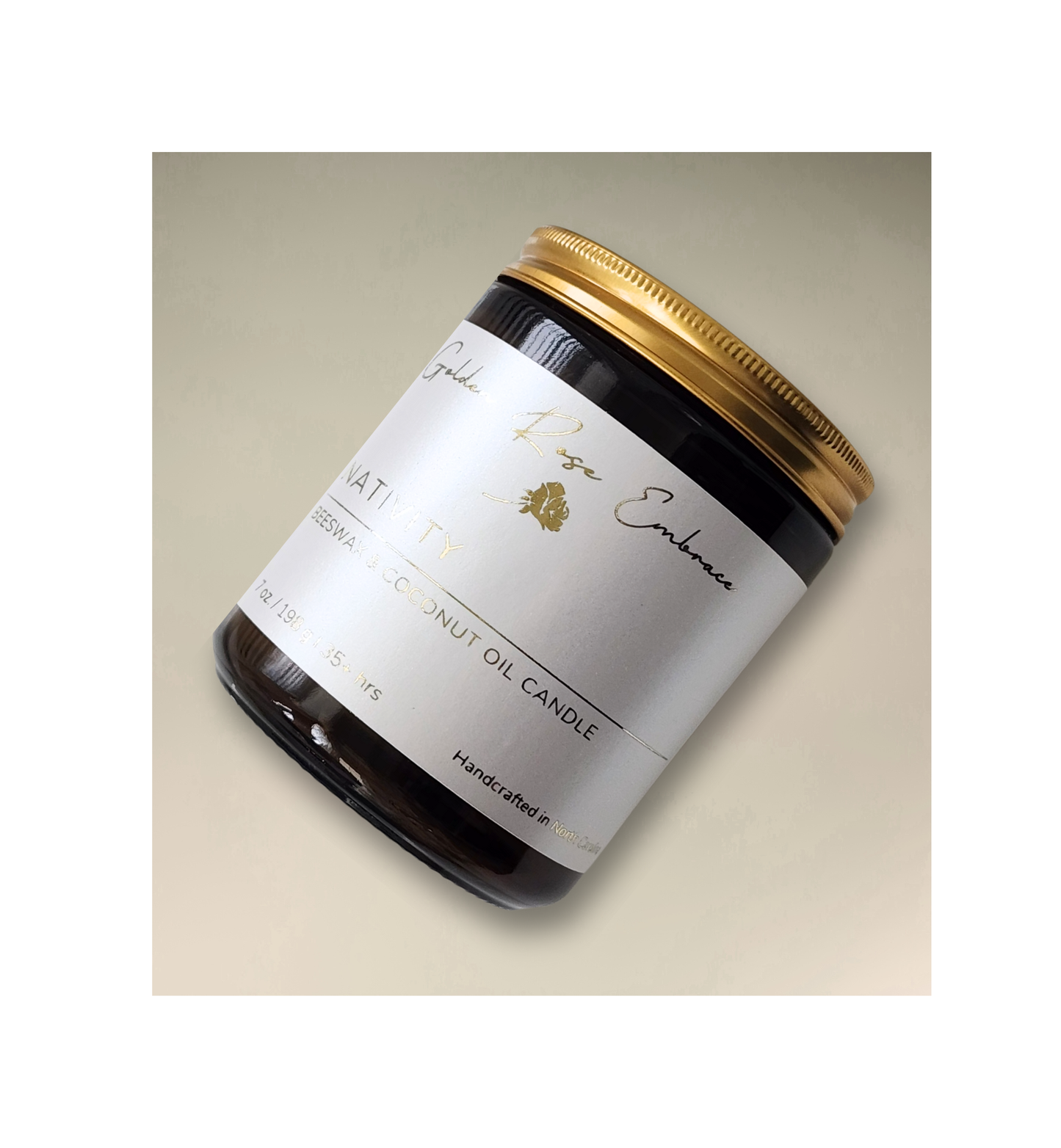 Amber Glass Jar Candles