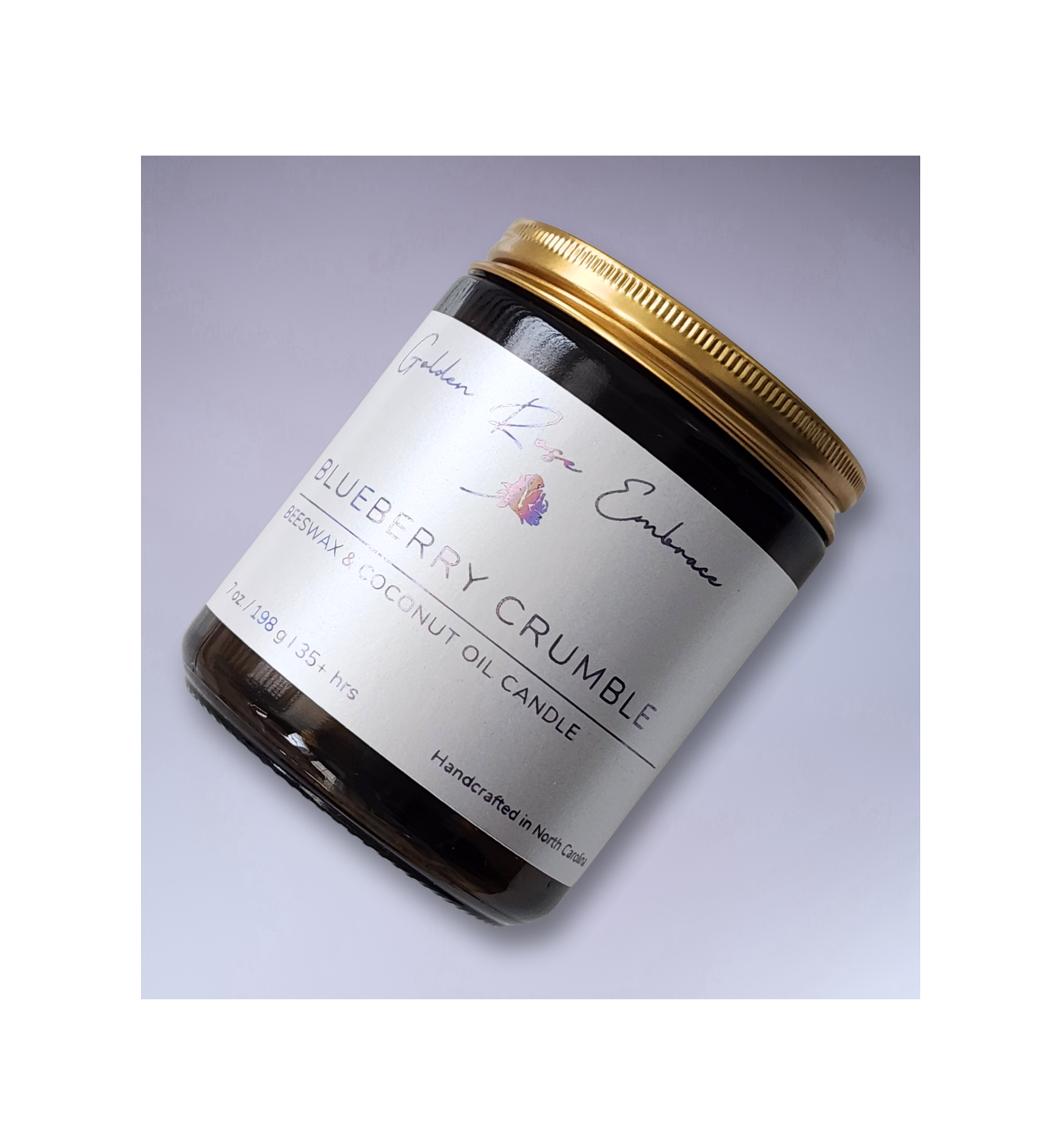 Amber Glass Jar Candles