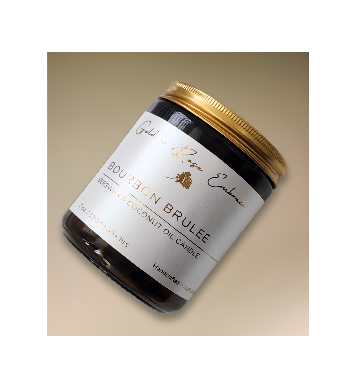 Amber Glass Jar Candles