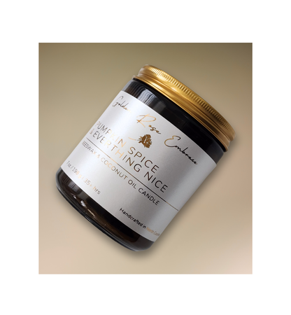 Amber Glass Jar Candles