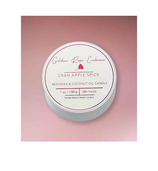 Cran Apple Spice Beeswax Candle 5oz