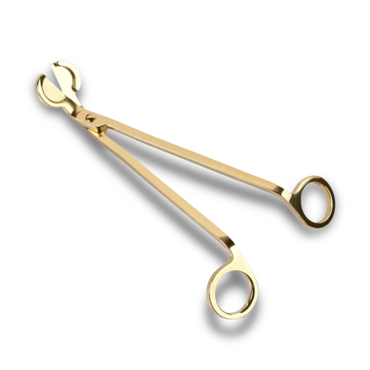 wick trimmer, wick scissors, gold