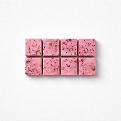 Beeswax wax melt. A captivating scent that evokes passion with its dark rose scent and warm, embracing aroma.