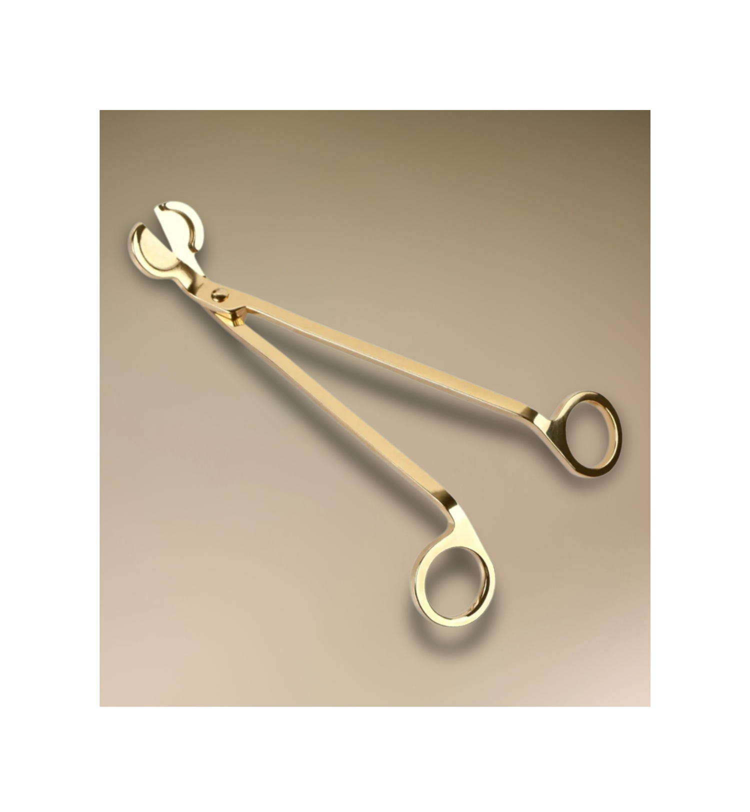 Stainless steel candle wick trimmer in gold and black - for woodwick and cotton wick beeswax candles — Golden Rose Embrace